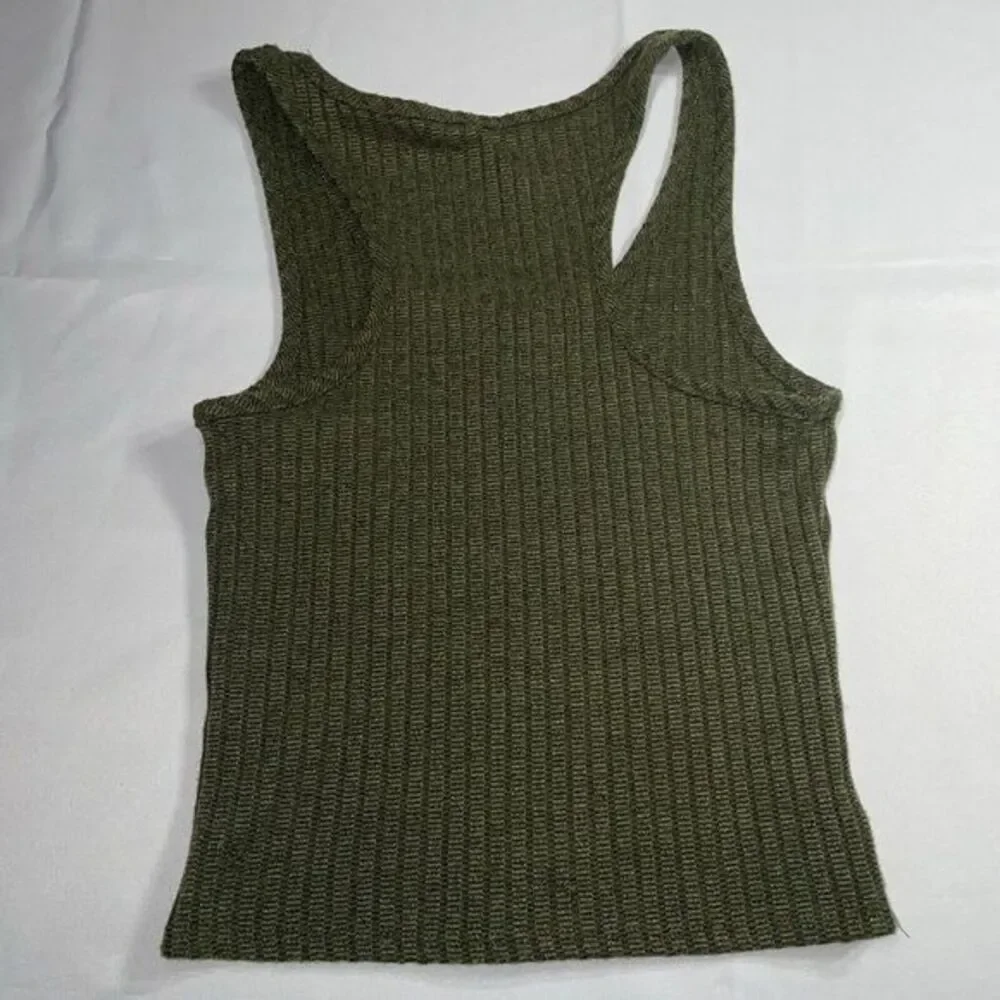 Olivia Rae Sage Green Ribbed‎ Tank Top Size S - Picture 5 of 5